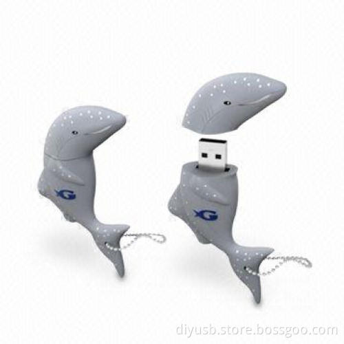 Customized-shaped USB Flash Drives with Capacity of 64MB to 32GB, and 10 Years Data Retention